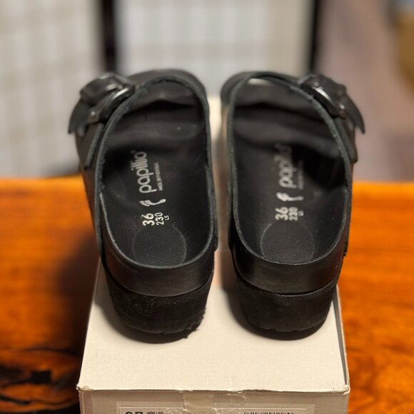 Birkenstock Papillio Arizona Flex Platform Sandal Black Size 36 (US 6) - Picture 4 of 4